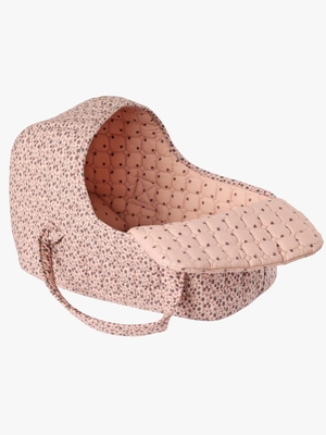 Smallstuff Dukkekurv med Pute og Dyne Blomster