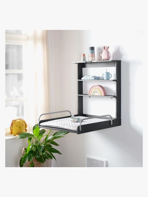 Roba Veggstellebord & Stellematte, Anthracite Lacquered/Silver Grey