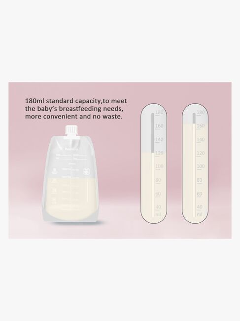 Beemoo CARE Brystmelkposer 180 ml 30-Pakk