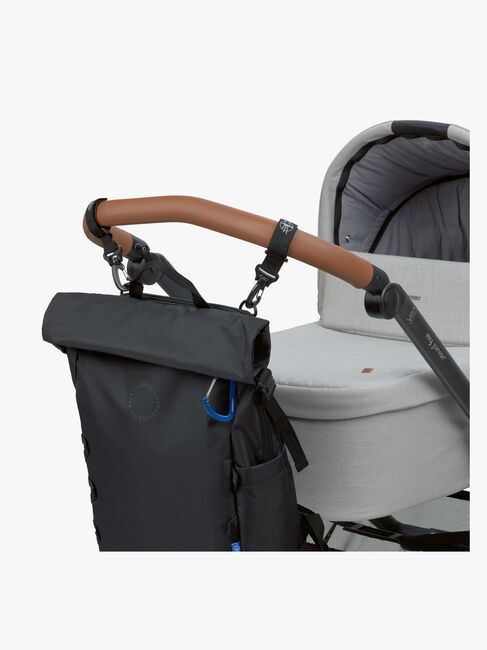 Lässig Outdoor Stelleveske Ryggsekk med Roll-top-åpning, Black