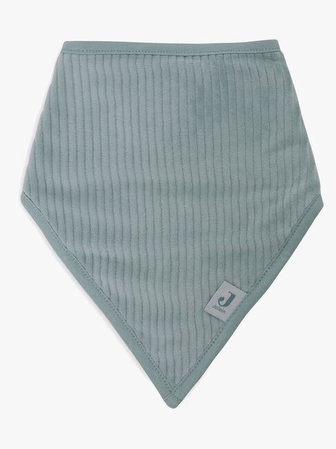 Jollein Velvet Rib Bandana Tøysmekker 2-Pakk, Sea Green/Ivory