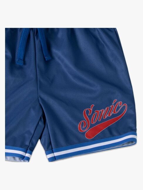 Sonic Singlet & Shorts Sport Sett, Blå/Rød