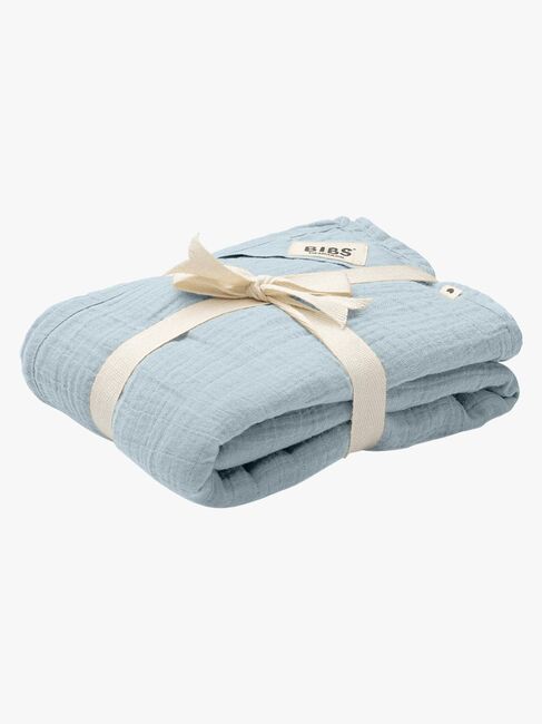 BIBS Cuddle Swaddle Musselinteppe, Baby Blue