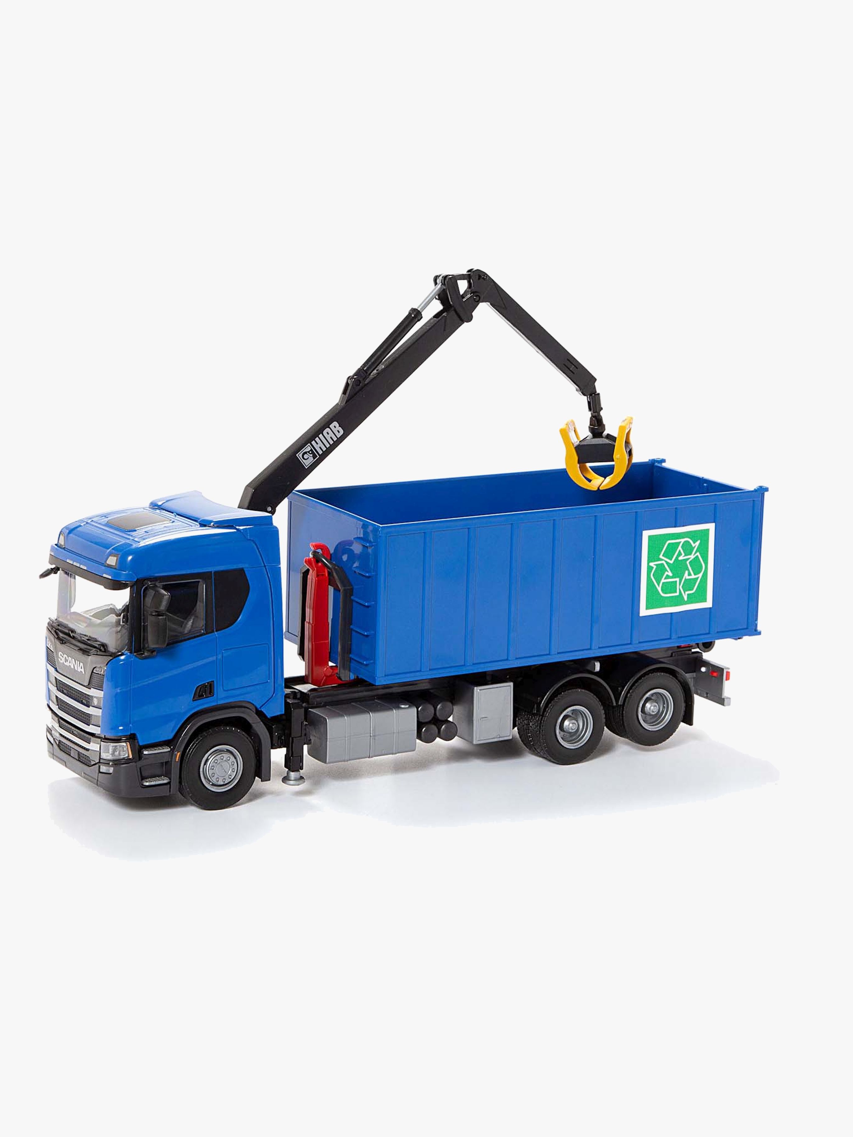 Emek Scania Gjenvinningsbil med Kran, Blå - Øvrig - Plast