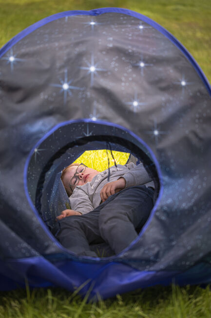 Cloudberry Castle Leketelt med Tunnel Astronaut