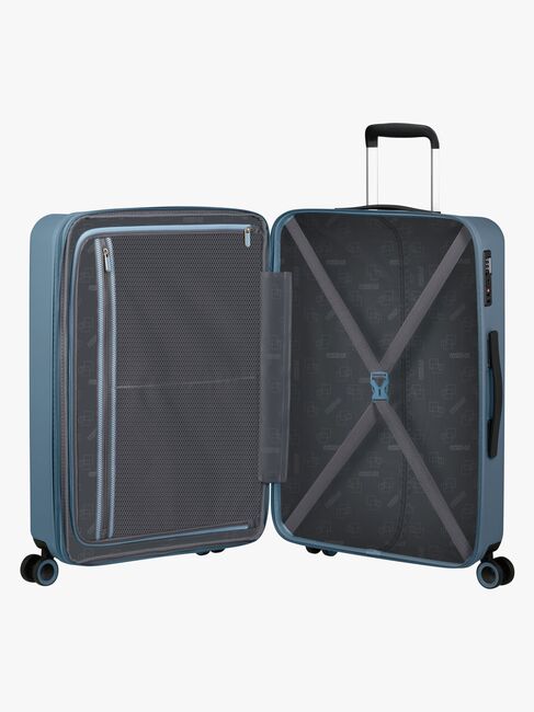 American Tourister Dynabelt Spinner Trillekoffert 68L, Rainstorm Blue