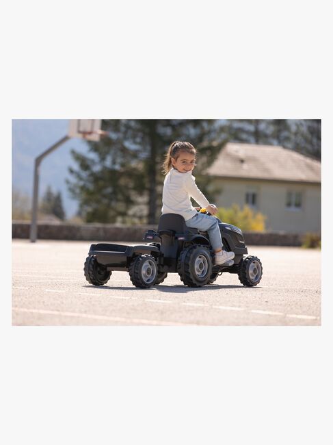 Smoby  Farmer Traktor XL + Tilhenger, Svart