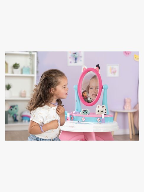 Smoby Gabby's Dollhouse 2-i-1 Sminkebord med Krakk