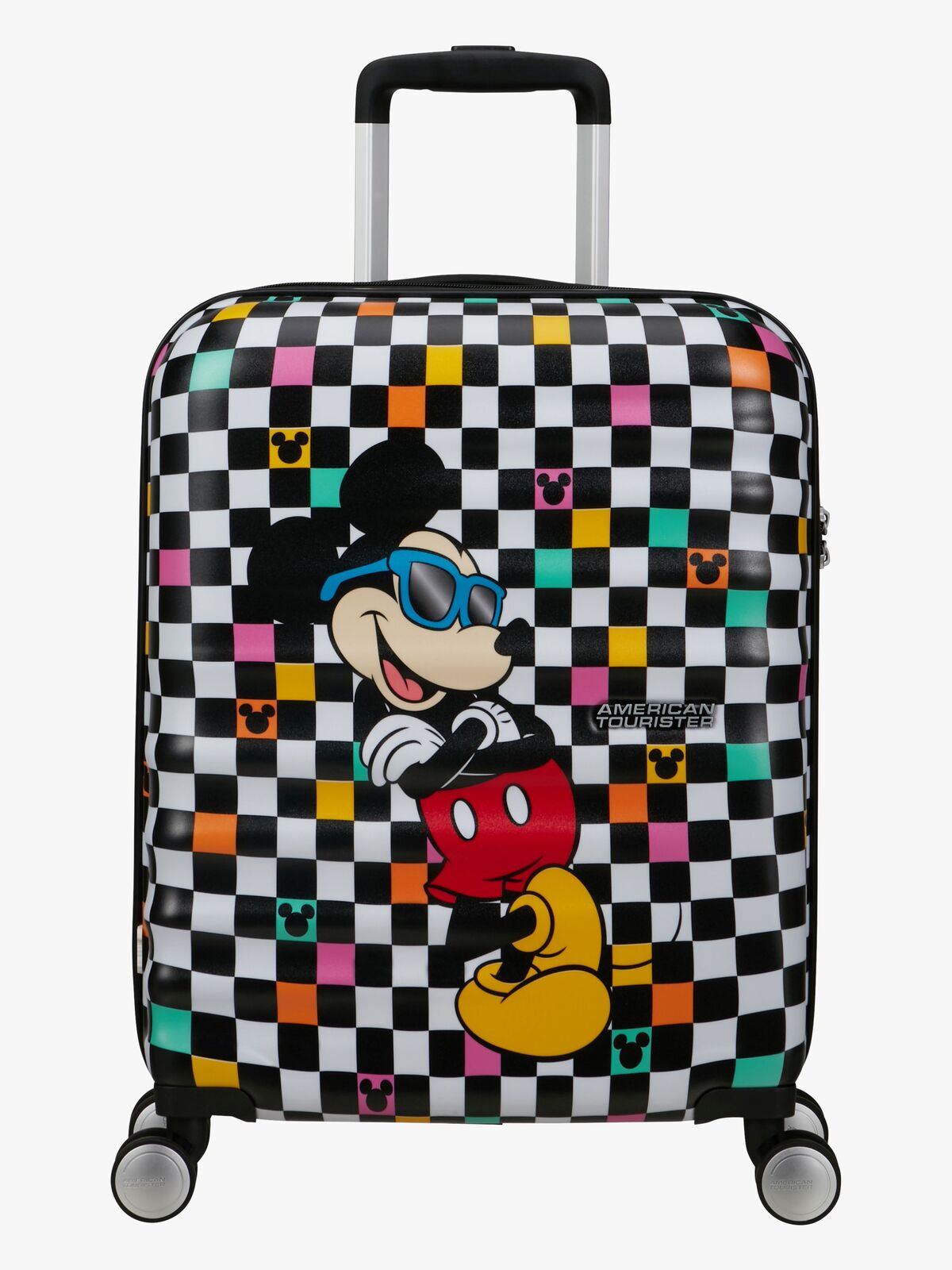 American Tourister Wavebreaker Disney Spinner Koffert 35L, Mickey Check