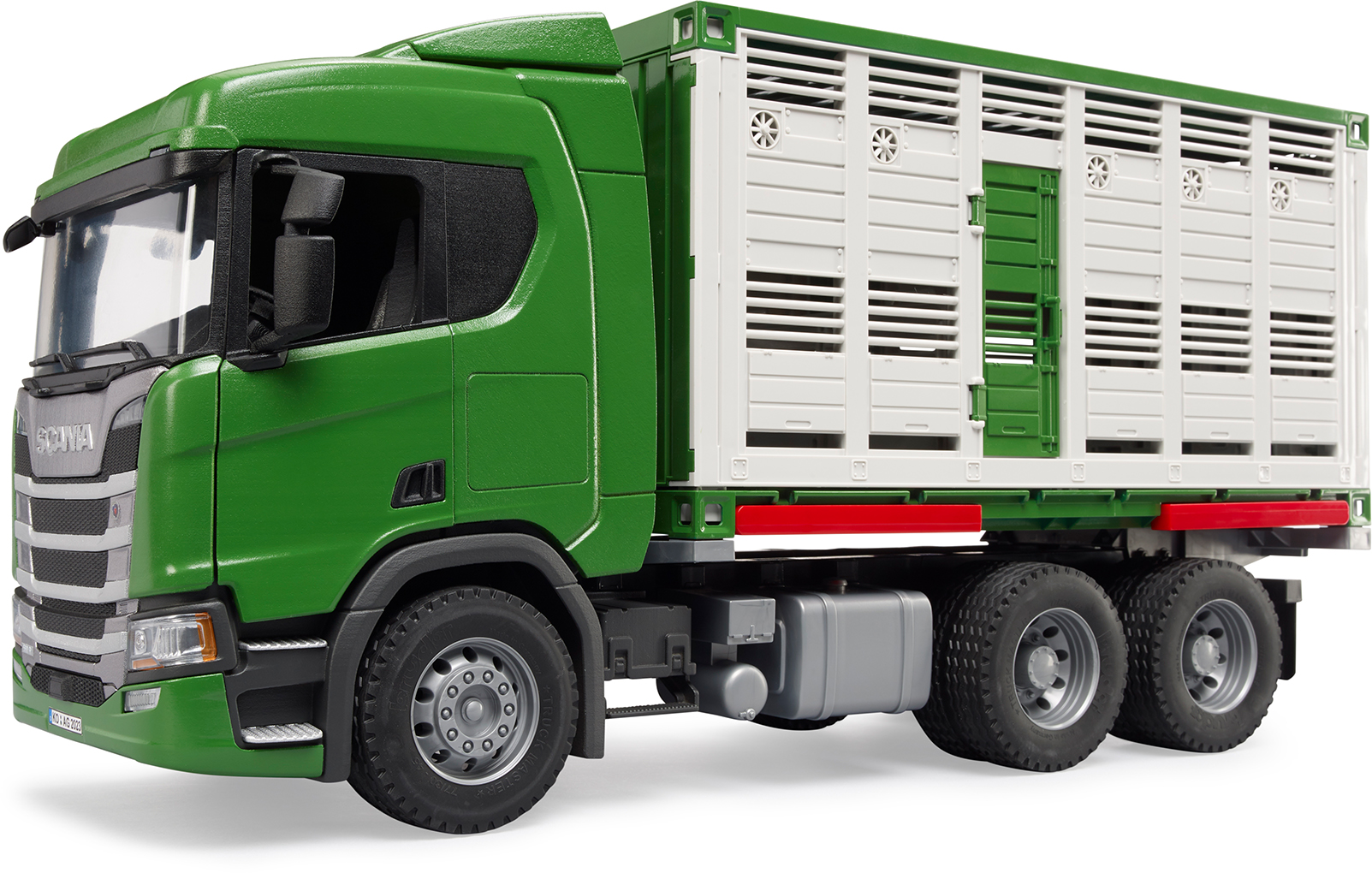 Bruder Scania R-Serie Dyretransport Med En Ku - Lastebiler & Traktorer
