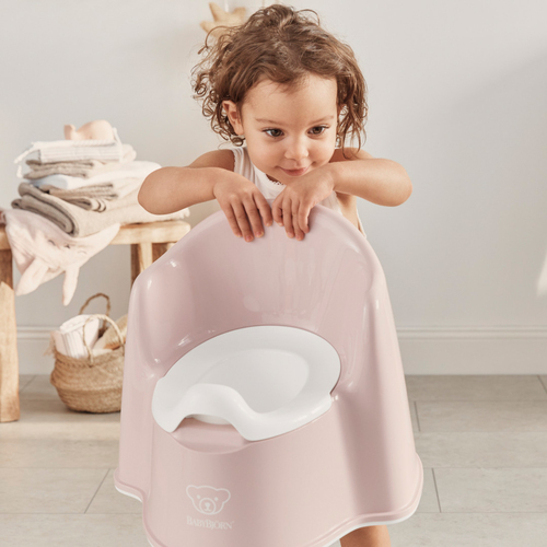 BabyBjörn Pottestol, Powder Pink/White