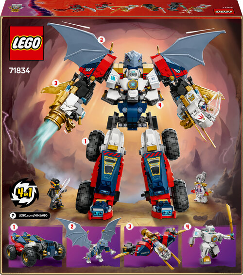 LEGO Ninjago 71834 Zanes ultra-kombinasjonsrobot