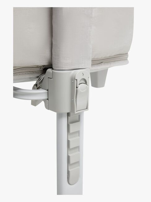 Beemoo CARE 2-i-1 Bedside Crib & Lekegrind, Light Grey