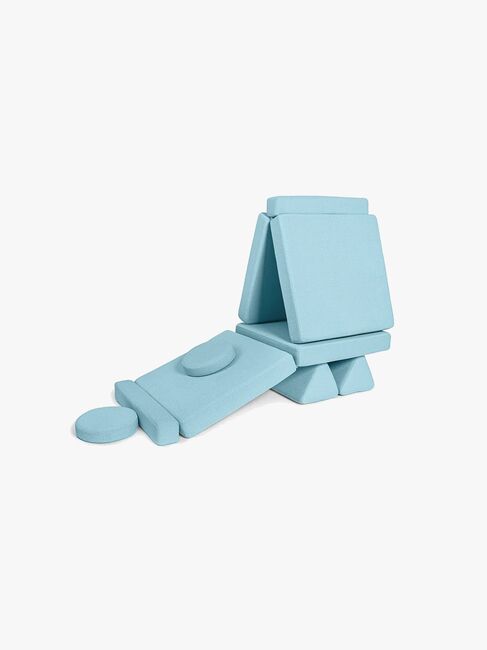 Shappy Play Byggbar Sofa 160x80 cm, Sky Blue