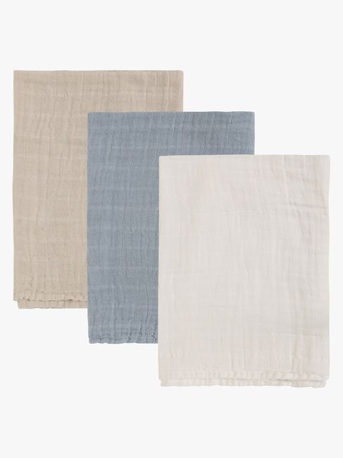 Pippi Musselinteppe 3-Pakk, Ashley Blue