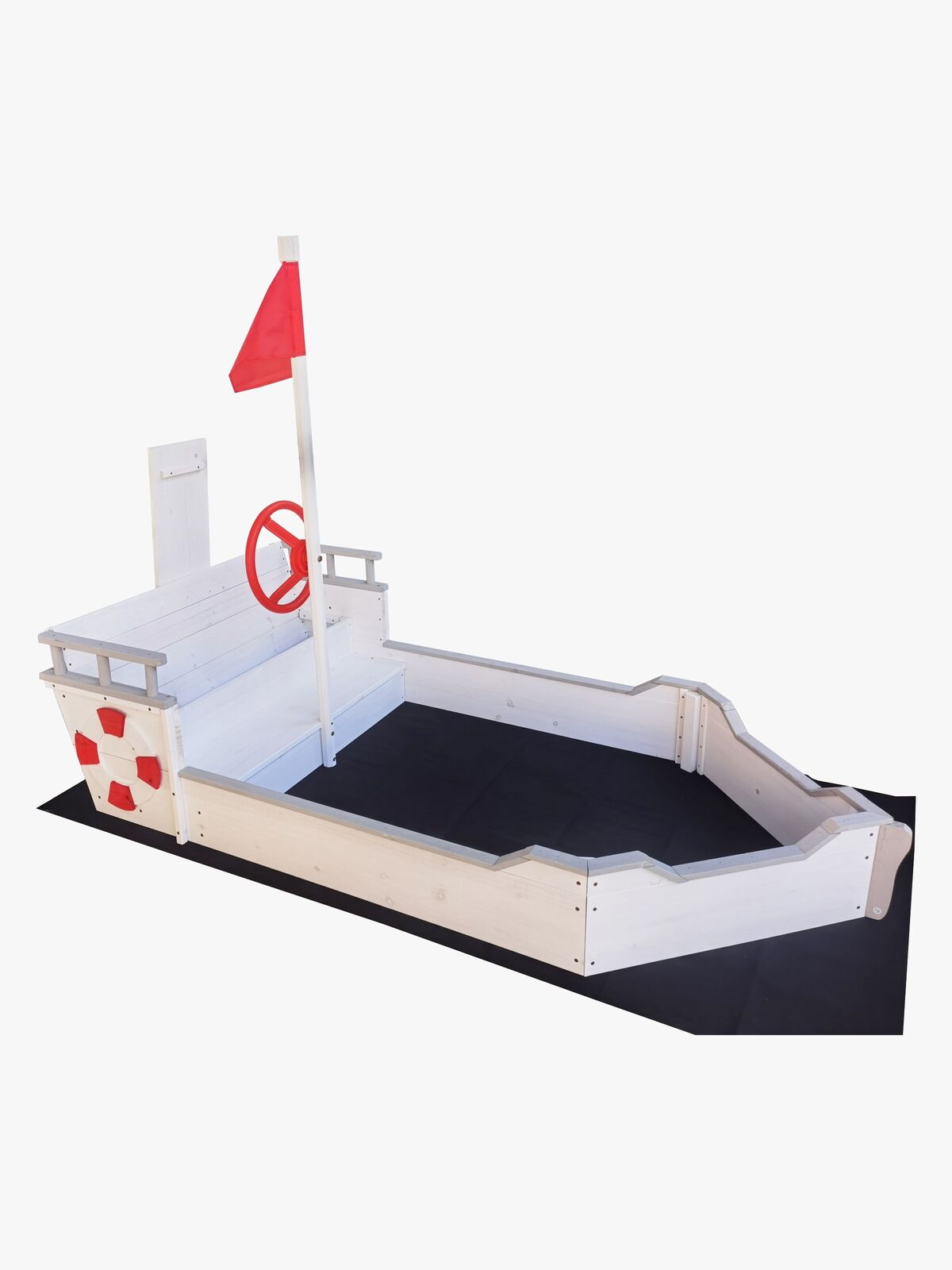 Woodlii Sandkasse i Tre Båt, Hvit