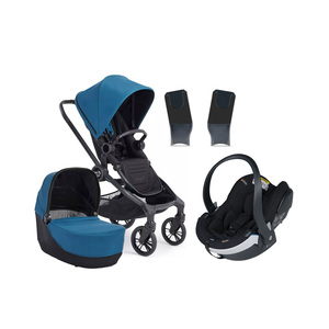 Baby Jogger City Sights Duovogn inkl. BeSafe iZi Go Modular X2, Deep Teal
