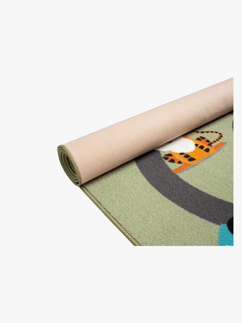 KMCarpets Play Animals Gulvteppe 80x150, Grønn