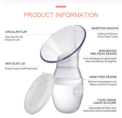Beemoo CARE Brystpumpe / Melkeoppsamler Silikon