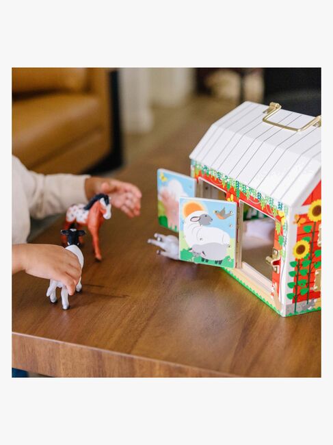 Melissa & Doug Fjøs med Dører & Dyr