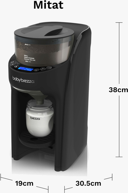 Baby Brezza Formula Pro Advanced Melkerstatnings- og Vellingmaskin, Black