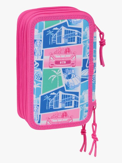 Barbie  Fylt Trippelpennal 37 Deler, Blå/Rosa