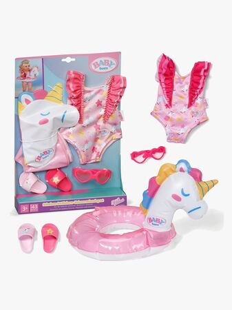 BABY born Dukketilbehør Svømmesett Enhjørning 43 cm