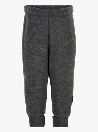 Mikk-Line Fleecebukser Merinoull, Anthracite Melange