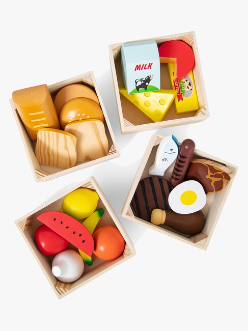 Melissa & Doug Kjøkkenleker Mat Med 4 Esker