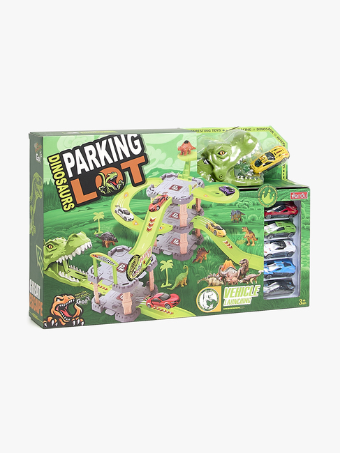 Alex's Garage Dinosaur Bilbane & Garasje XL