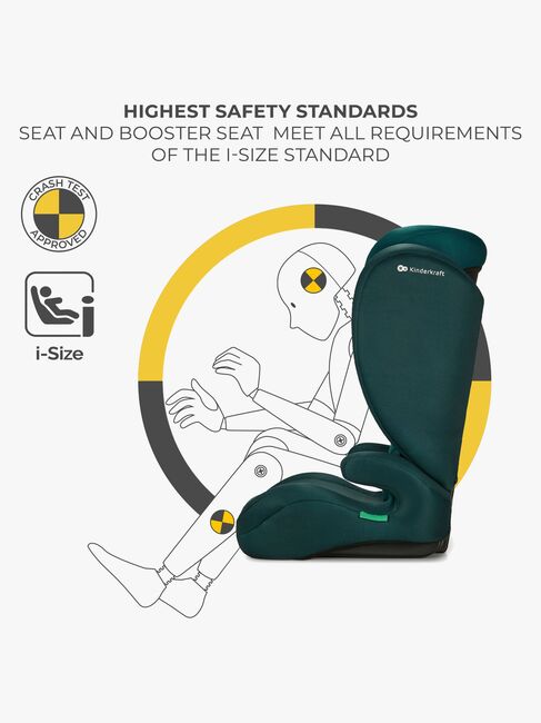 Kinderkraft I-SPARK i-Size Beltestol, Green