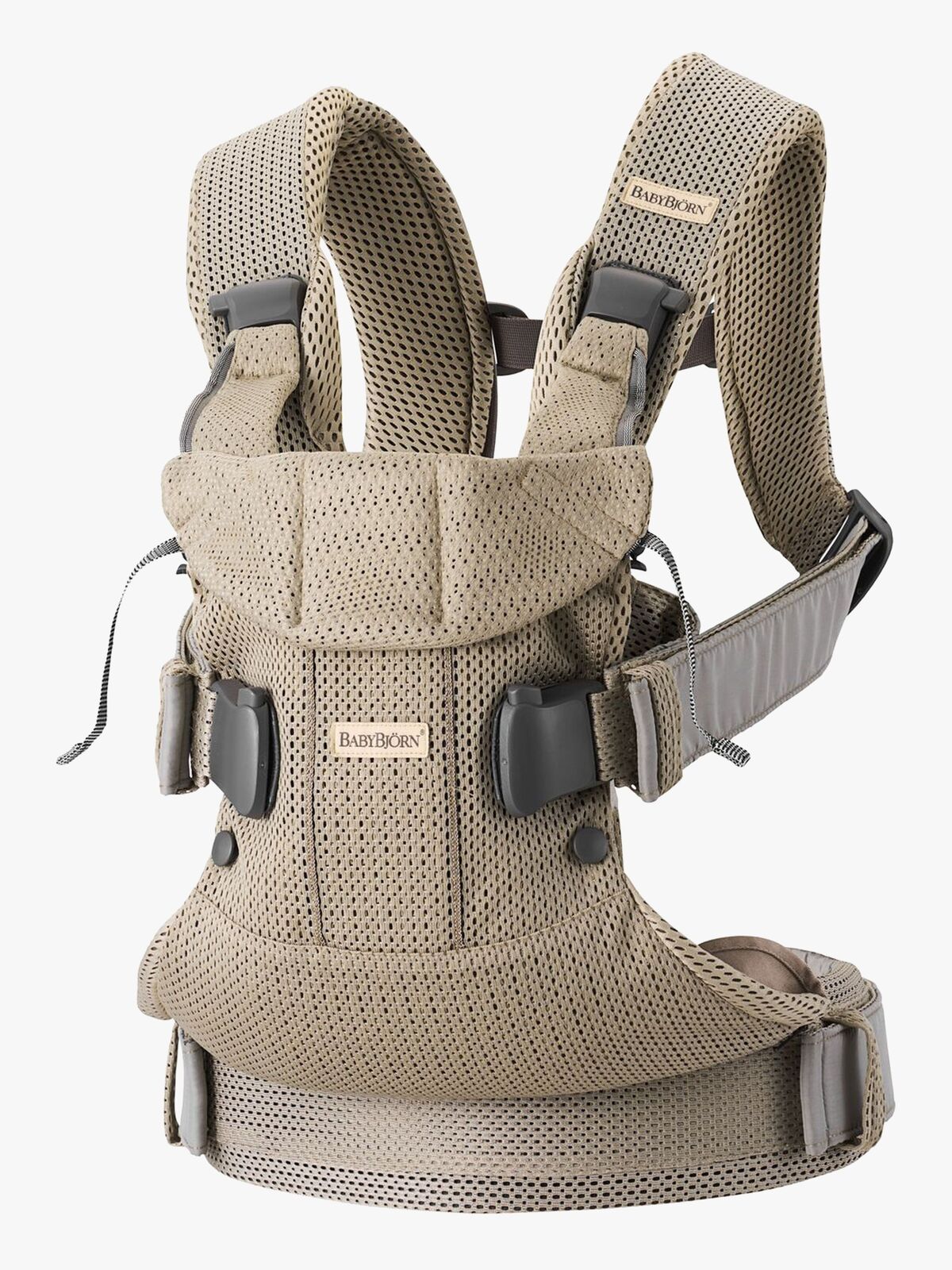 BabyBjörn One Air Bæresele 3D Mesh, Grey Beige