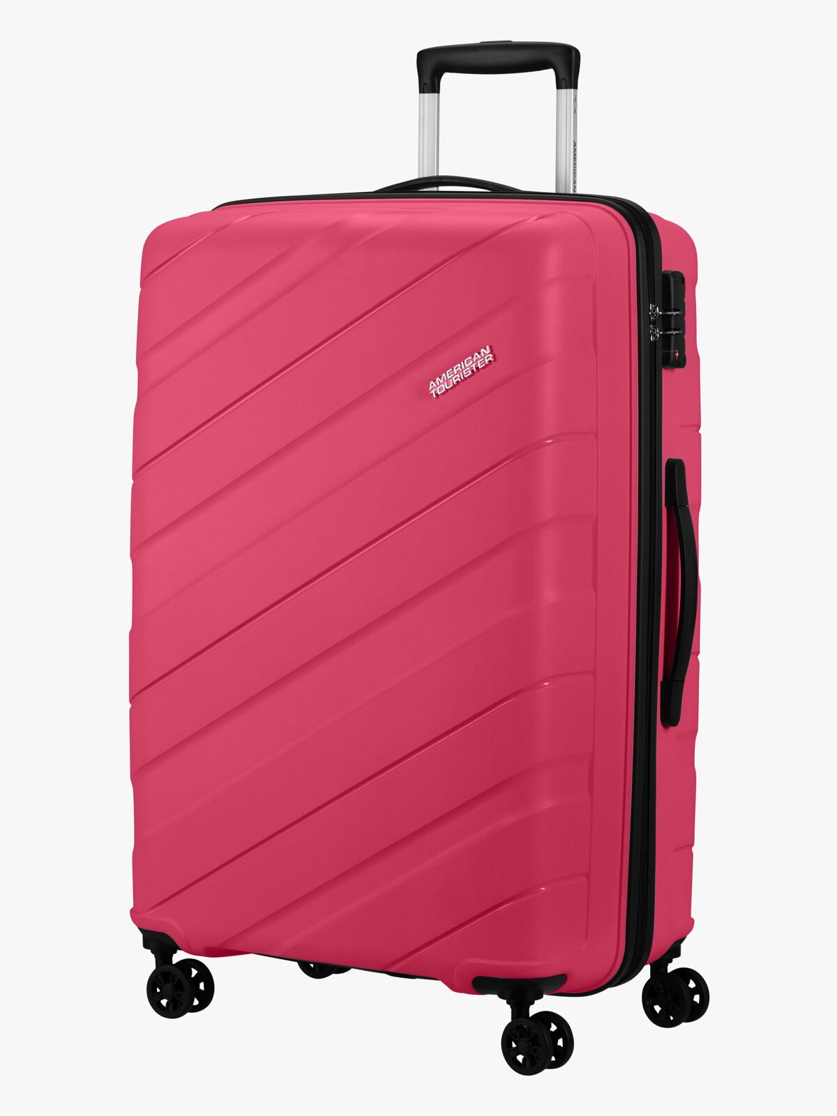 American Tourister Jetdriver Spinner Trillekoffert 100L, Raspberry Pink
