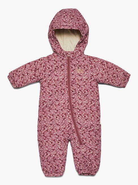 Petite Chérie Atelier Gisele Vinterdress Baby, Pink Small Flower