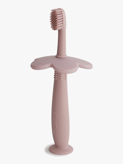 Mushie Flower Lære-tannbørste, Blush