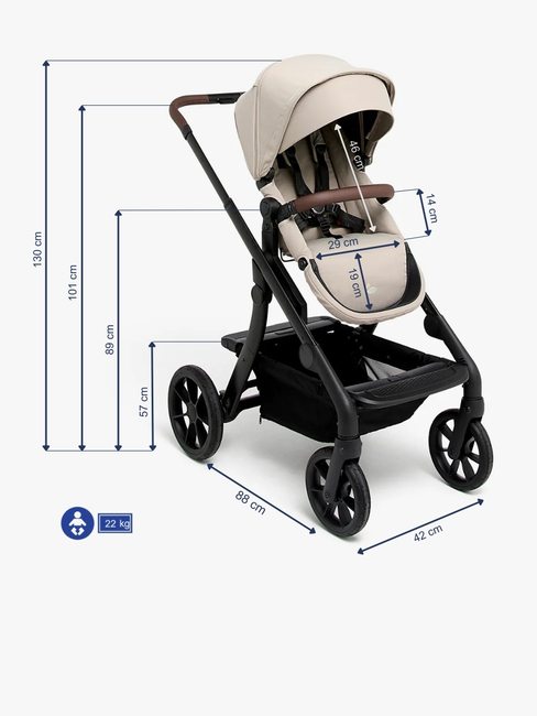 Beemoo Pro Max Sportsvogn, Latte Beige