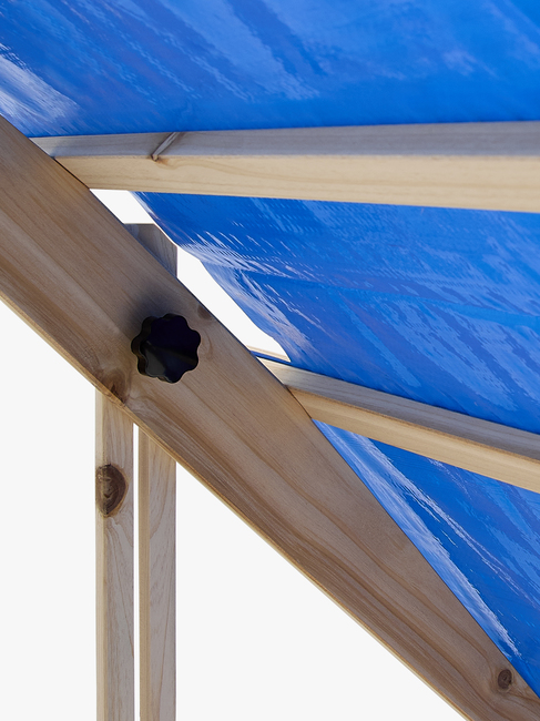 Woodlii Sandkasse med Tak og Benk, Nature