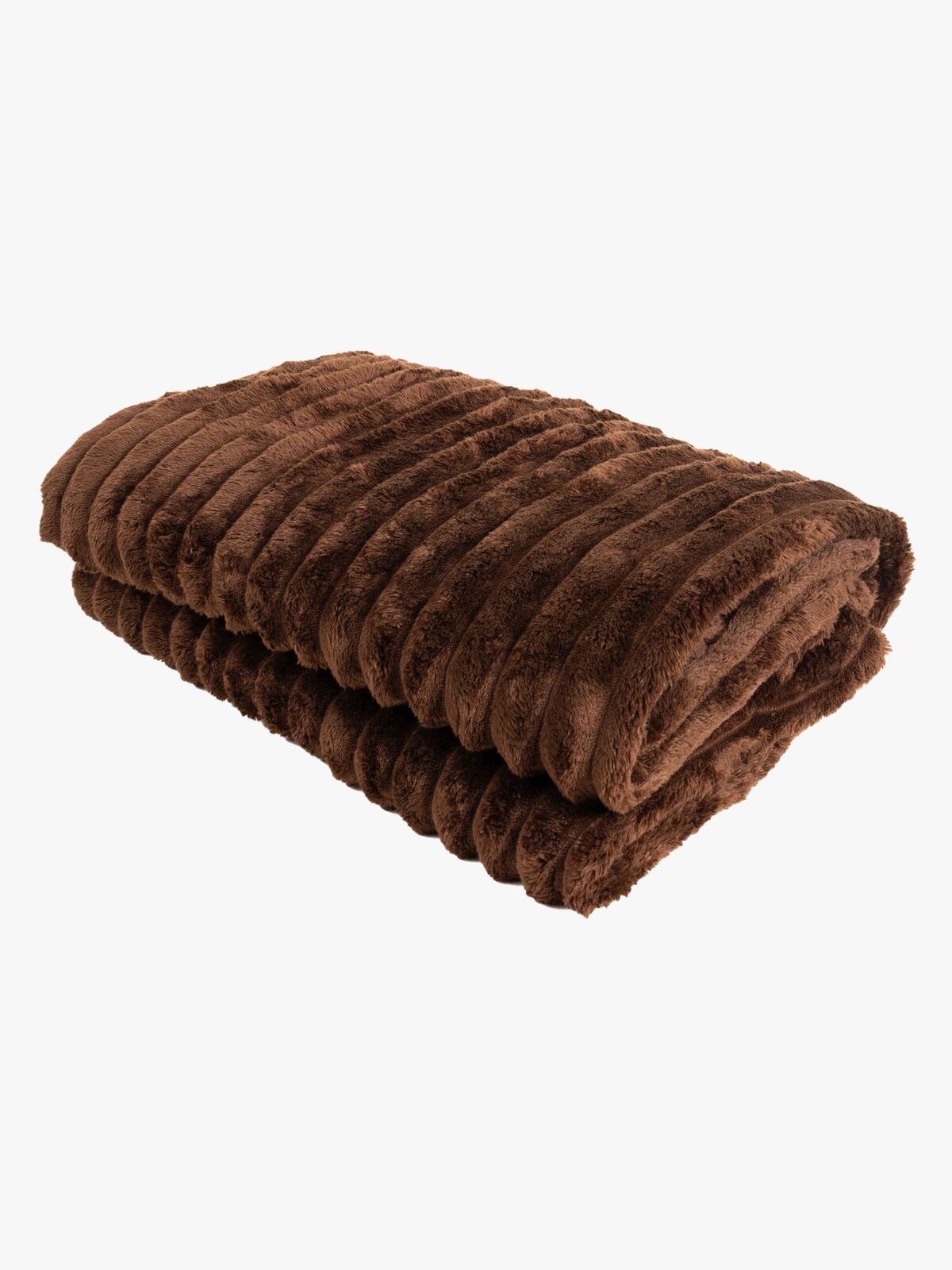 KMCarpets Stripe Pledd 130x170, Brun