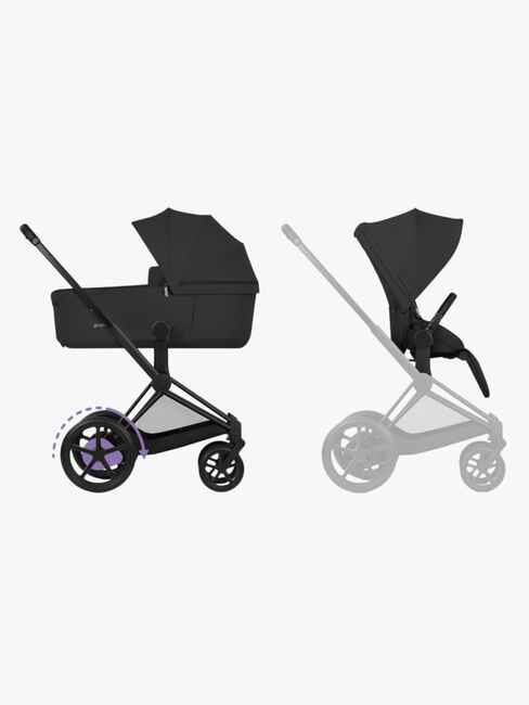 Cybex ePriam Duovogn, Matt Black/Sepia Black