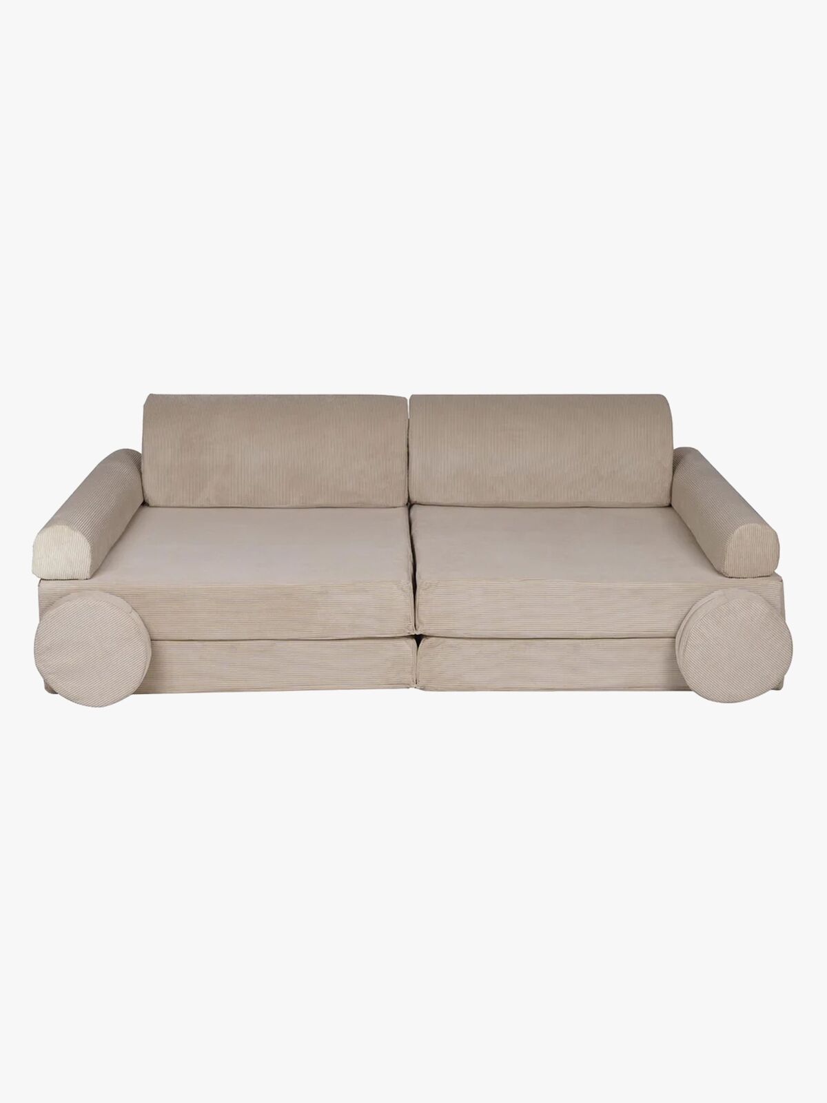Meowbaby Play Slimcord  Byggbar Sofa, Ecru