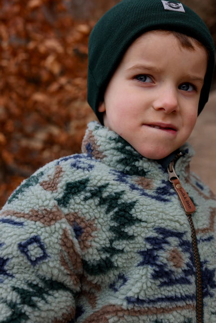 Mikk-Line Teddyjakke, Balsam Green