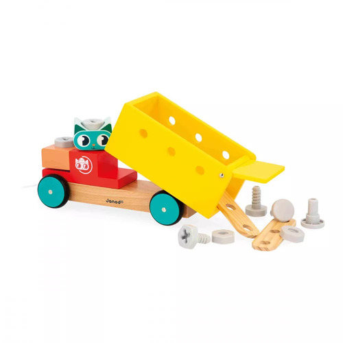Janod Brico'Kids Pull Along DIY Lastebil 14 Deler
