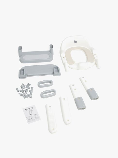 Beemoo CARE Assist Toalettsete med Stige, Grey/White