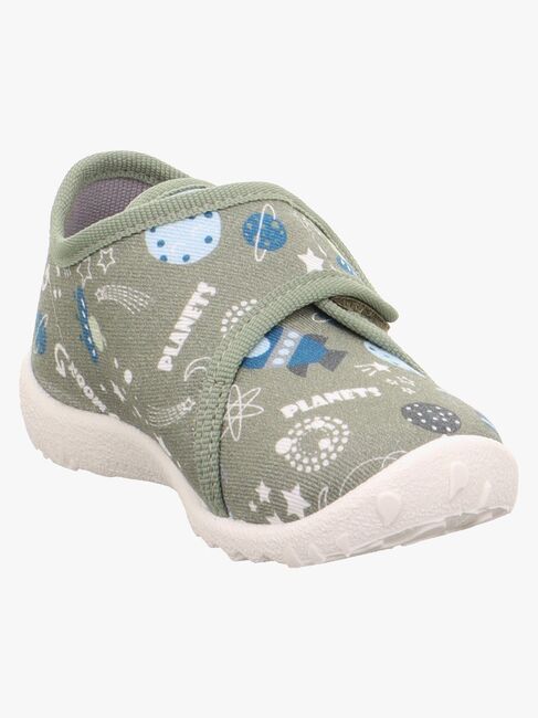 Superfit Spotty Tøfler, Light Green/Multicoloured