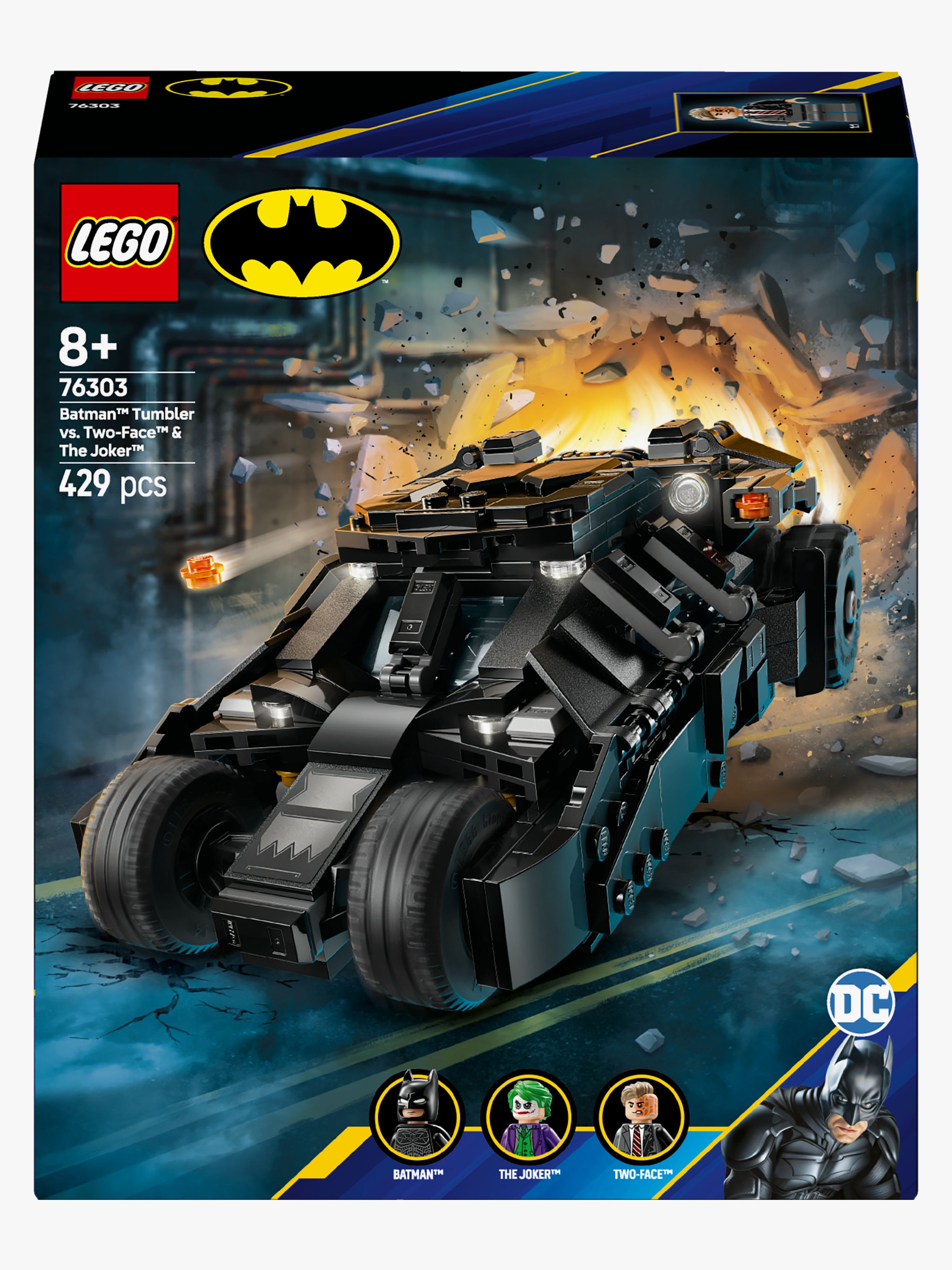 LEGO Super Heroes 76303 Baan med Tumbler mot Two-Face og The Joker - Byggesett - Plast
