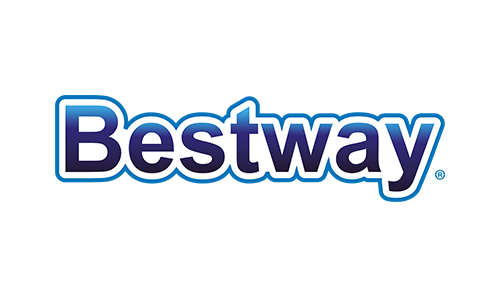 Bestway-logo med blå og hvit tekst.