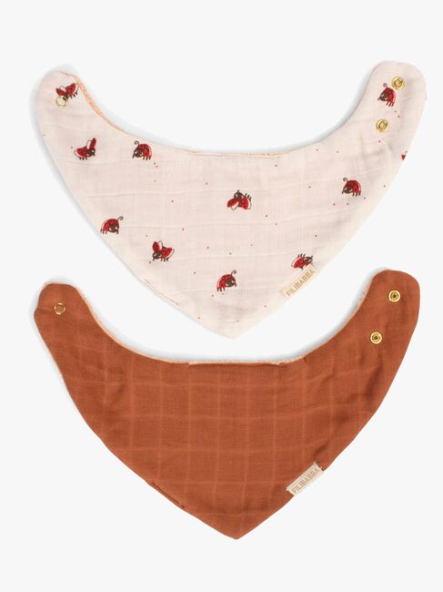 FILIBABBA Bandana Tøysmekker 2-Pakk, Lucky/Amber Brown