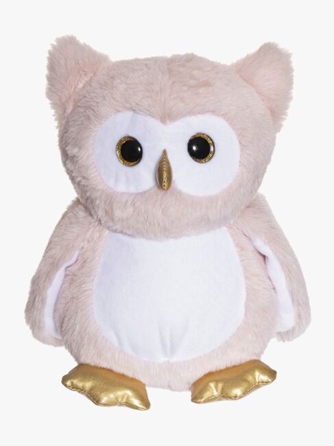 Teddykompaniet Selvlysende Ugle 22 Cm, Rosa