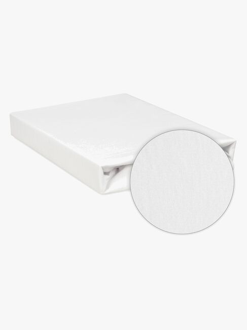 BabyMatex Hygienic Jersey Vanntett Stretchlaken til Barneseng 40 x 90 cm, Hvit