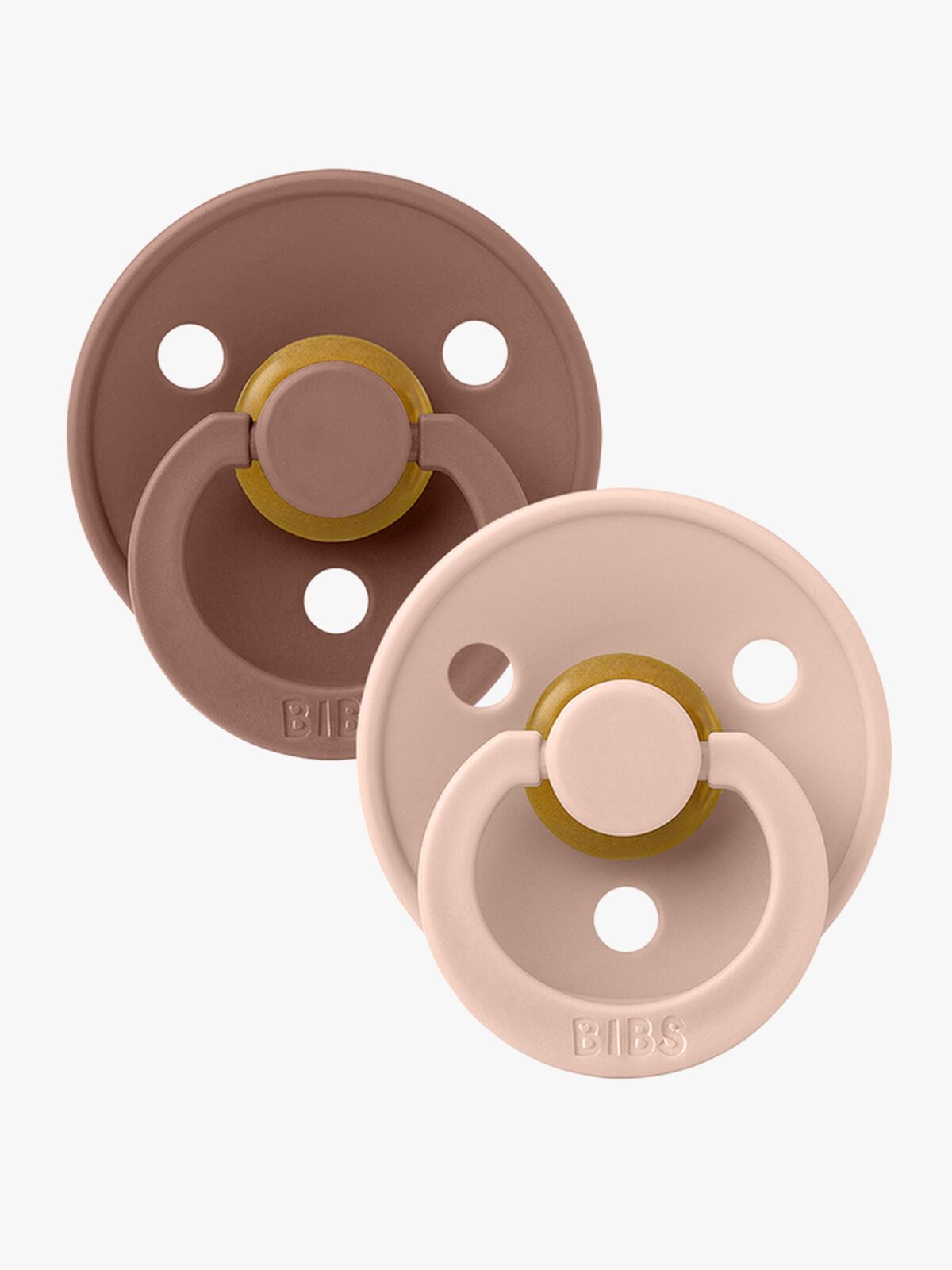 BIBS Smokk Colour 2-pack Lateks Størrelse 2, Woodchuck/Blush